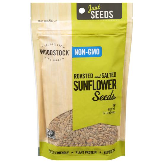 Woodstock Non-Gmo Roasted & Salted Sunflower Seeds (12 oz)