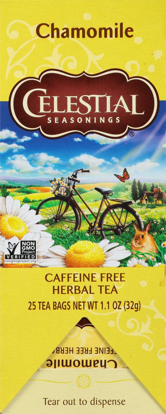 Celestial Seasonings Caffeine Free Chamomile Herbal Tea (25 ct, 1.1 oz)