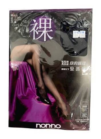 儂儂(裸)全透明褲襪(黑)#4713469797683