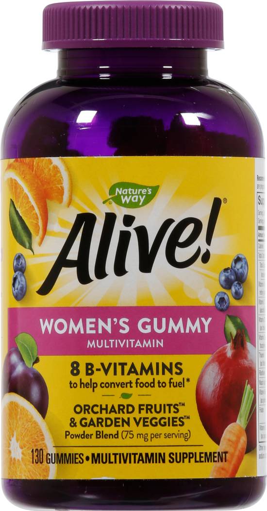 Alive! Women's Gummy Complete 8 B-Vitamins Multivitamin Supplement Gummies (130 ct)