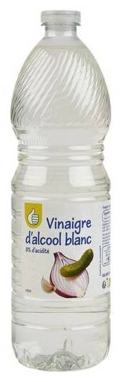 Vinaigre d'alcool (8% d'acidité) 1 litre - pouce