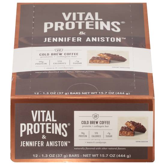 Vital Proteins Jennifer Aniston Cold Brew Coffee Protein + Collagen Bar