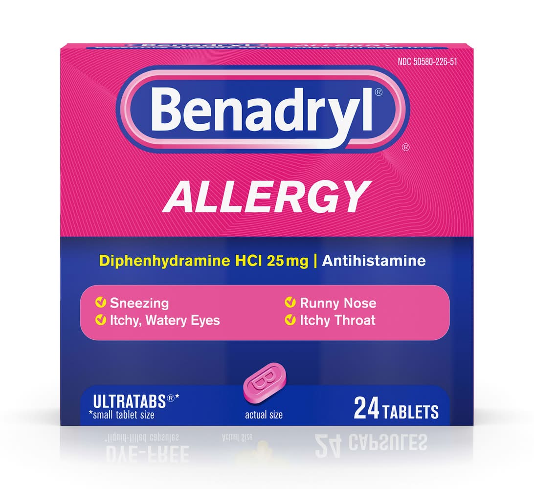 Benadryl Allergy Ultratabs (24 ct)