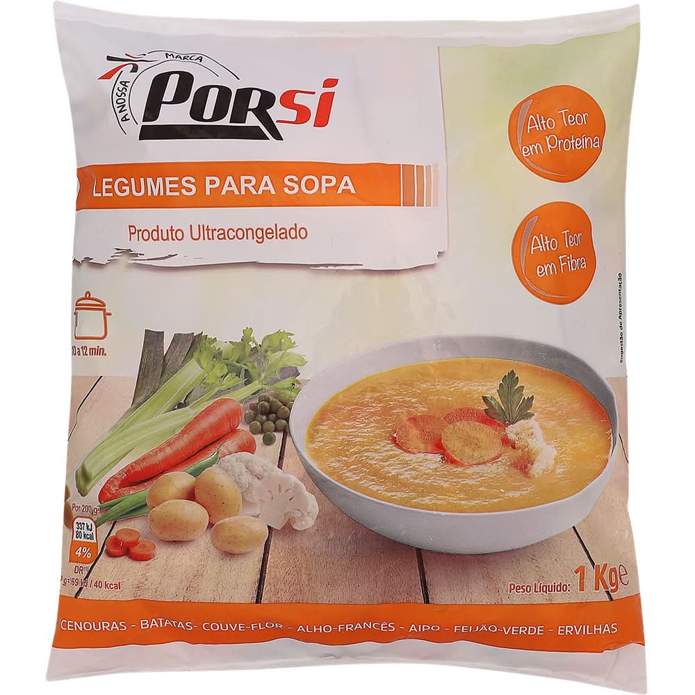 PorSi - Legumes para sopa, embalagem de 1 kg