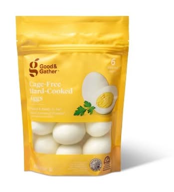 Good & Gather Cage Free Hard Cooked Eggs, Medium (9.3 oz, 6 ct)
