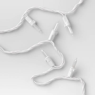 Threshold Indoor & Outdoor Miniature String Led Lights, Clear (100 ct)