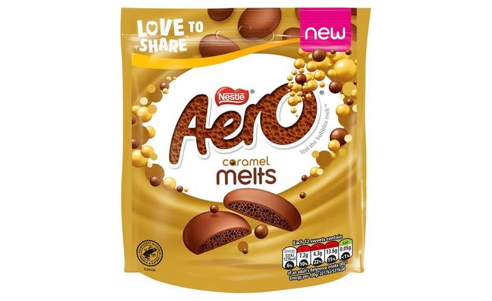 Aero Melts Caramel Chocolate Sharing Bag 86g (402941) 