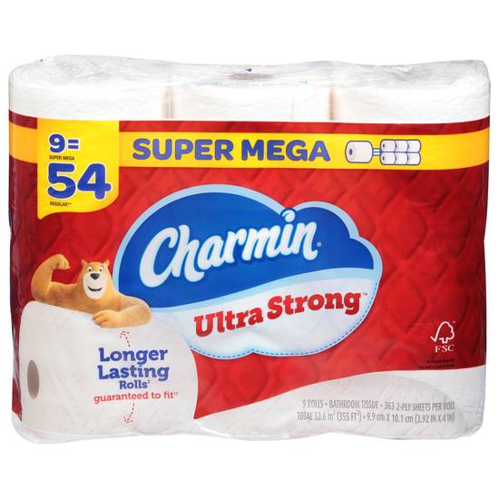 Charmin Ultra Strong 2-ply Super Mega Bathroom Tissue (3.92 in x 4 in/white)