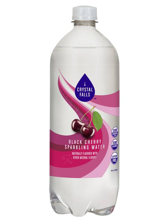 Crystal Falls Sparkling Water, Black Cherry