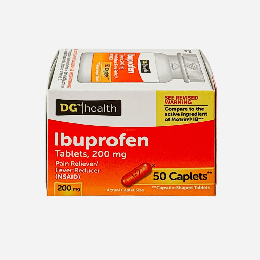 Dg Health Ibuprofen 200 Mg Tablets 50 Ct