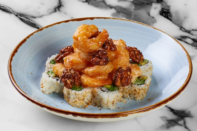 Honey Walnut Shrimp Tempura Roll (8)