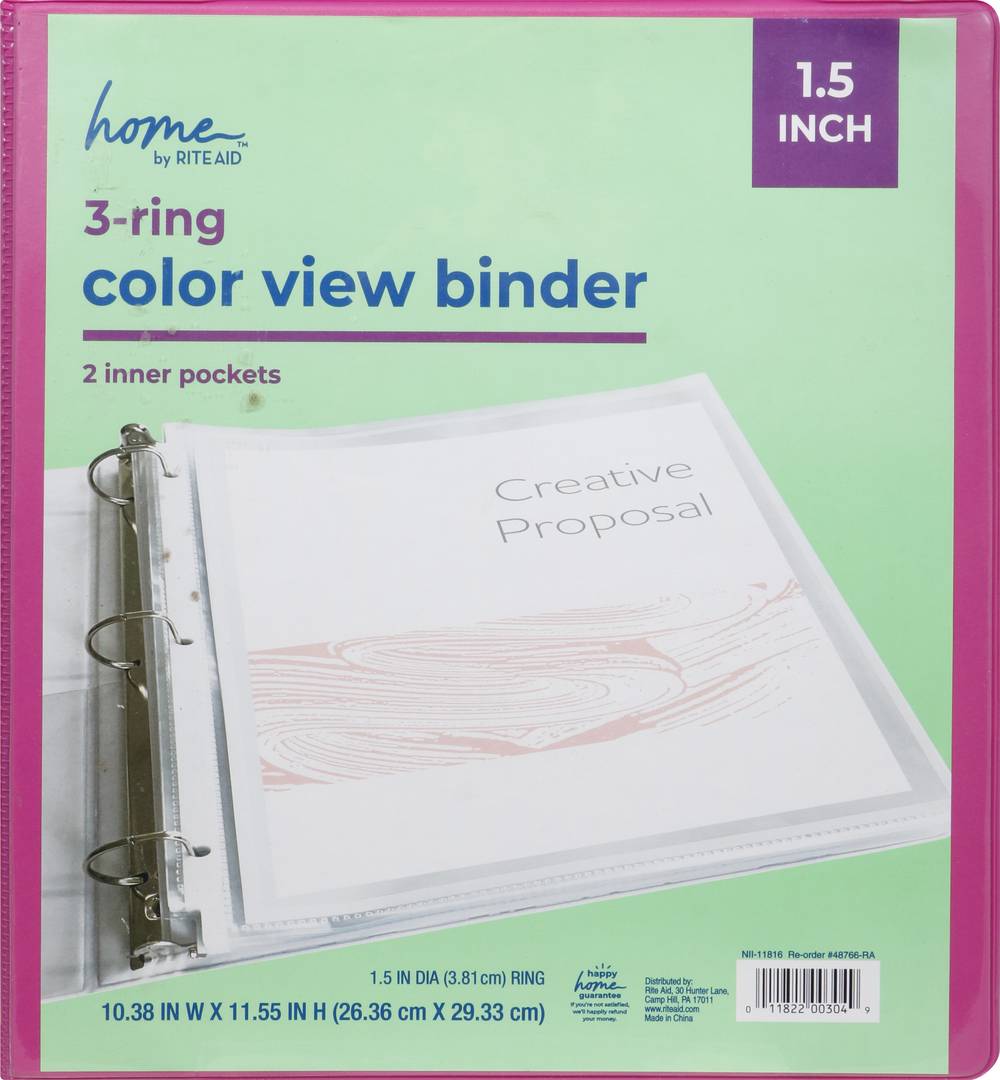 Rite Aid Home 3 Ring Binder (1.5")