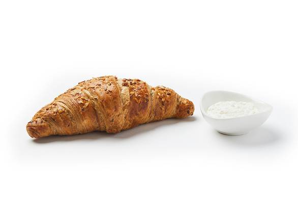 Croissant multicereal con queso crema