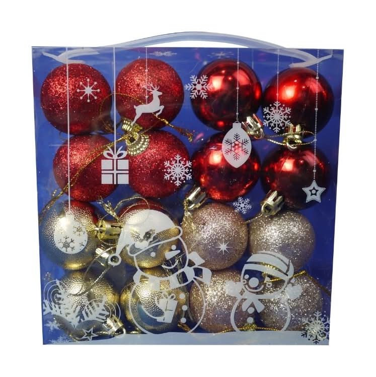 16入40MM紅金電鍍球 <1PC個 x 1 x 1PC個>