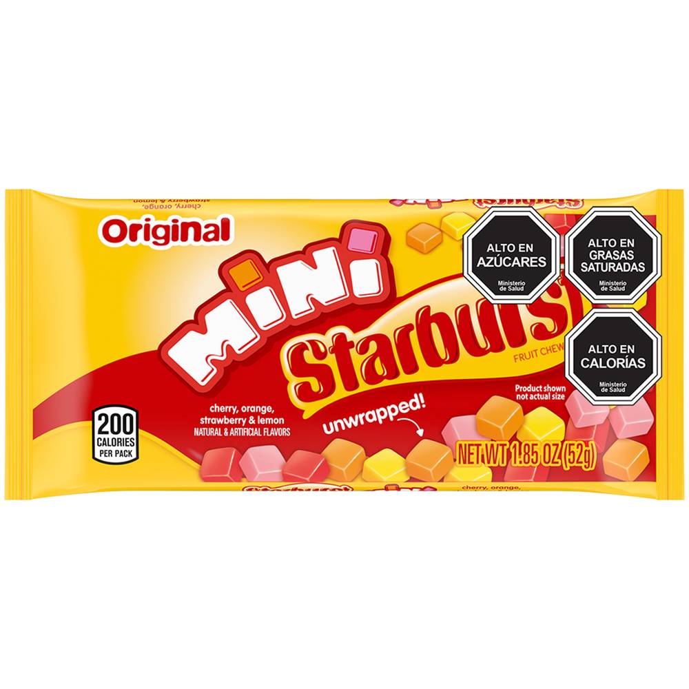 M&M Food Market · Mini caramelos masticables frutal original (52 g)