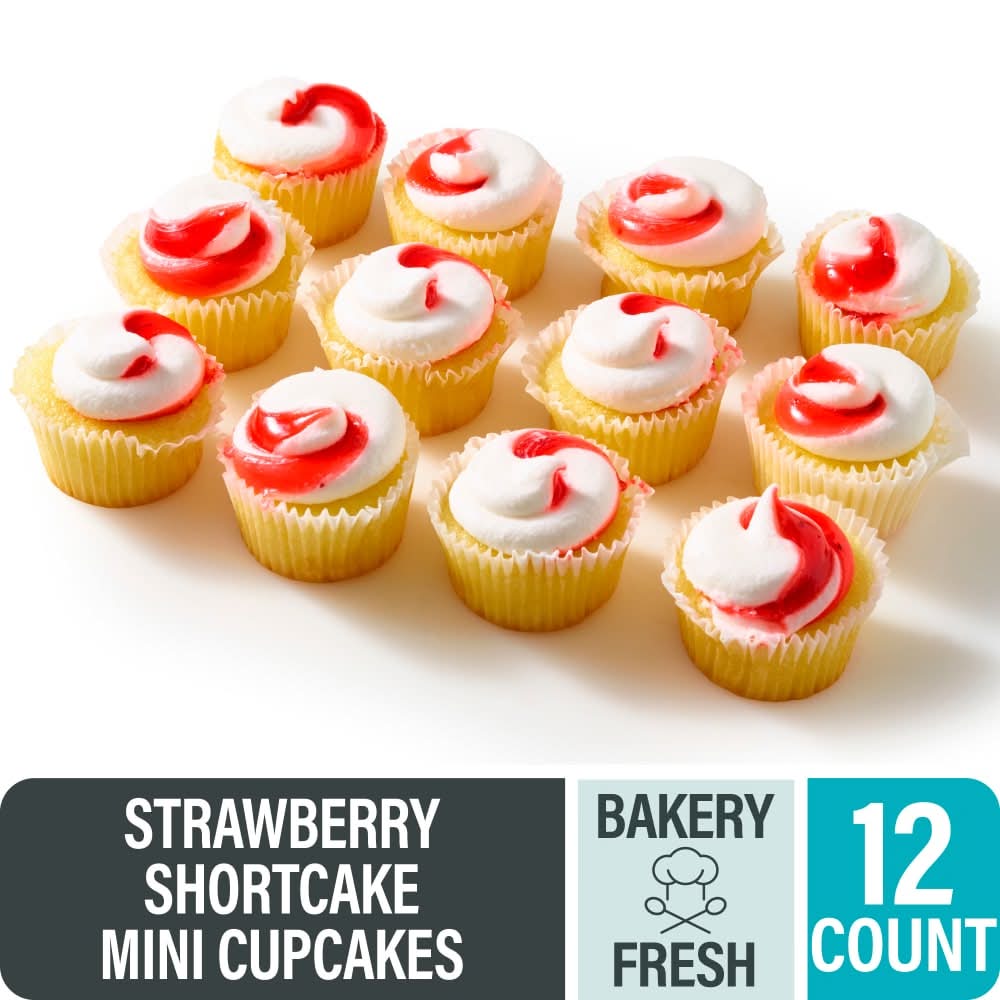 Bakery Fresh Strawberry Shortcake Mini Cupcakes