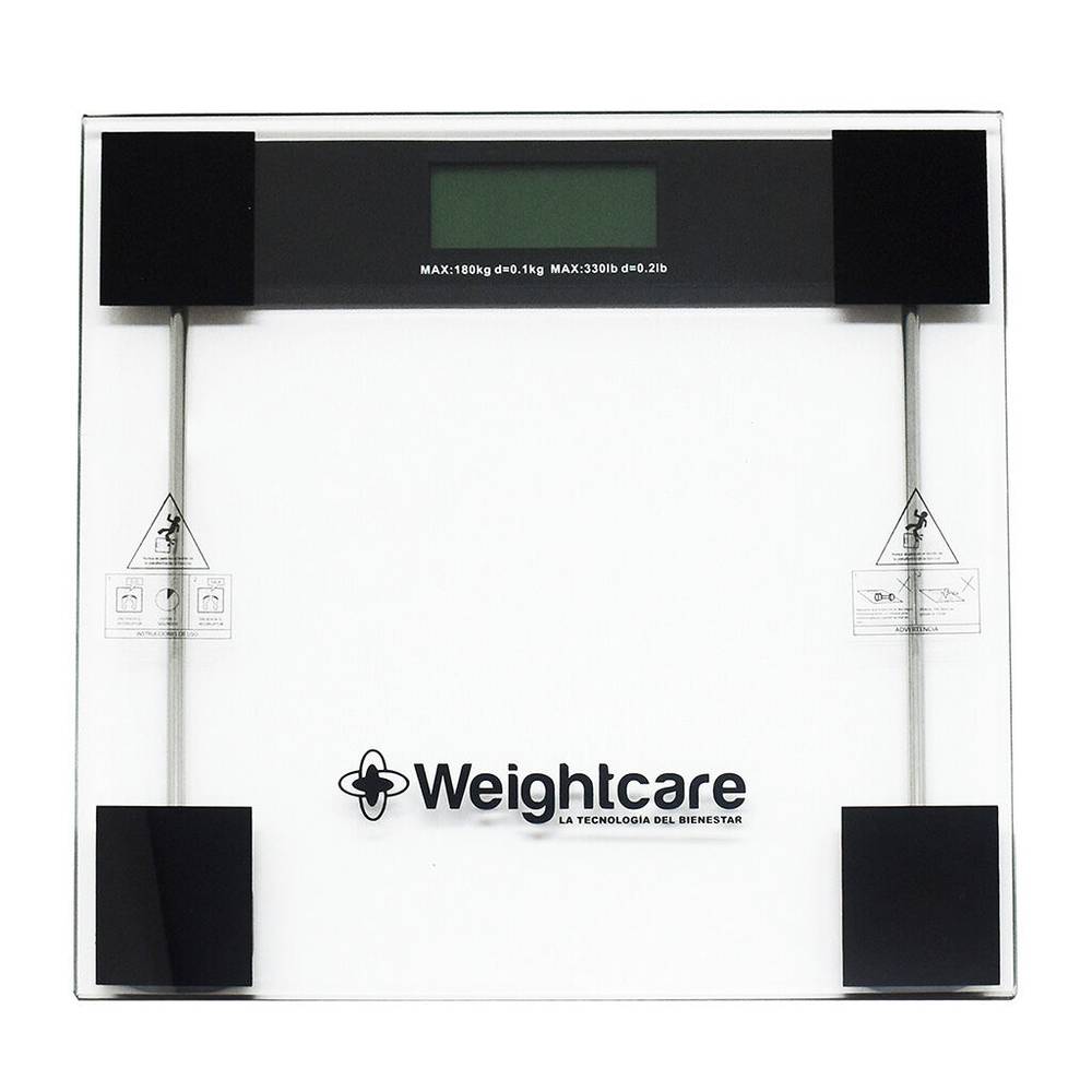 Weightcare báscula electrónica de cristal de alta resistencia (1 pieza)