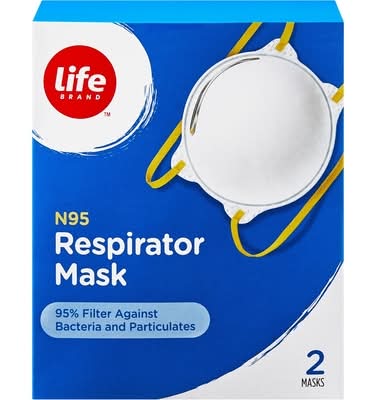 Life brand masque respiratoire n95 - n95 respirator mask (2 unités)