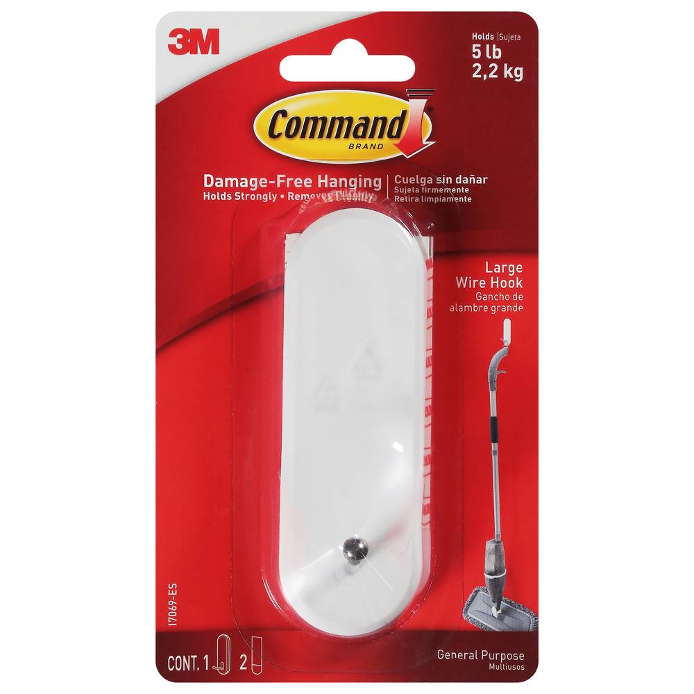 Command Damage-Free Hanging Large Wire Hook