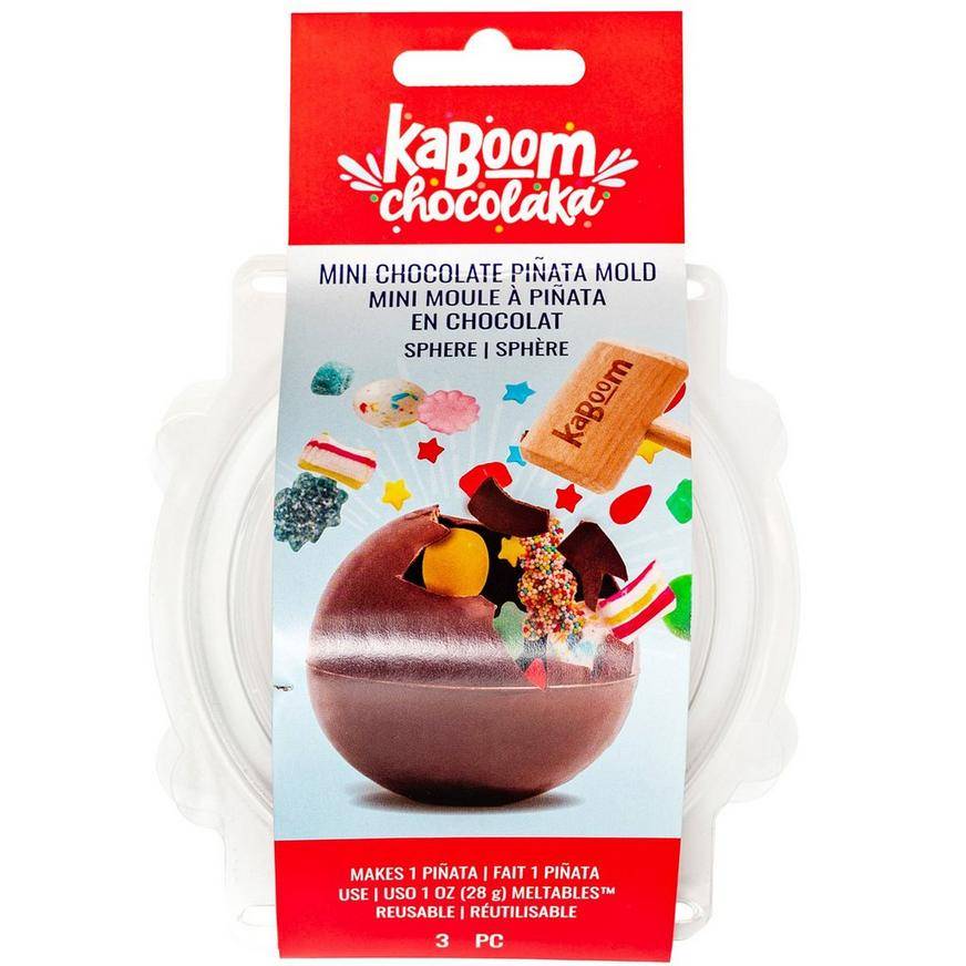 Sphere-Shaped Chocolate Pieata Mold, 4.4in - Kaboom Chocolaka