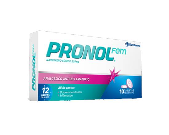 Analgésico Fem Pronol 10 Tabletas