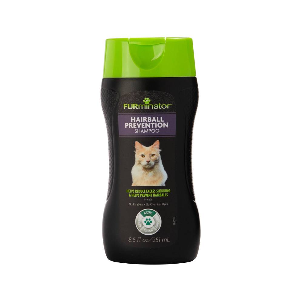 FURminator Hairball Prevention Shampoo, For Cats, 8.5 Ounces