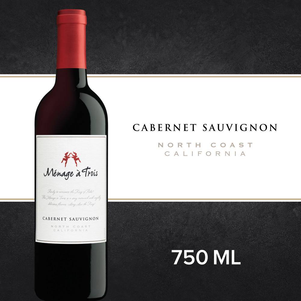 Ménage À Trois California Cabernet Sauvignon Wine (750 ml)