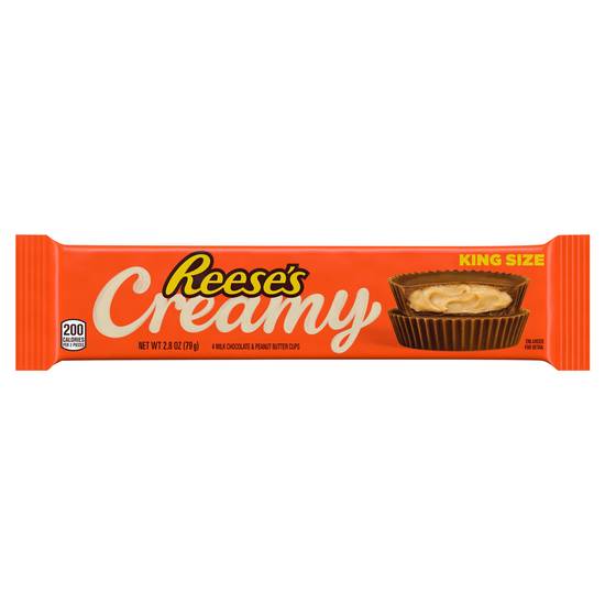 Reese's King Size Creamy Milk Chocolate Peanut Butter Cups (4 ct)