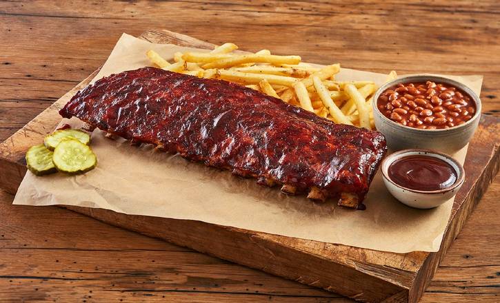 Order Full Rack Baby Back Ribs food online from Libby's BBQs store, Thomasville on bringmethat.com