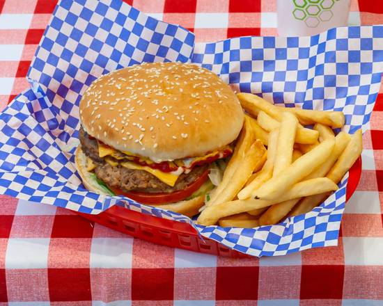 SPECIAL - Double Cheeseburger w/ Fries & Drink