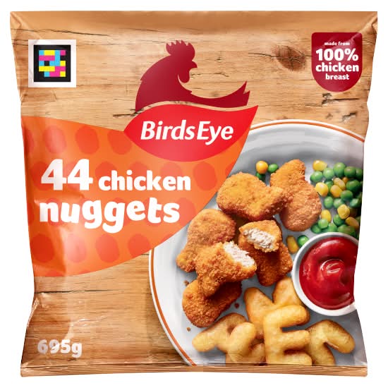 Birds Eye Chicken Nuggets With Golden Wholegrain (44 pack)