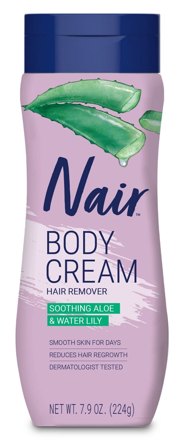 Nair Body Cream Hair Remover, Soothing Aloe And Water Lily, 7.9 Oz