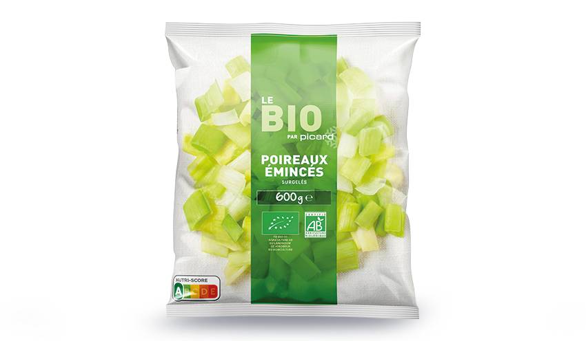 Poireaux émincés bio, France ou Belgique