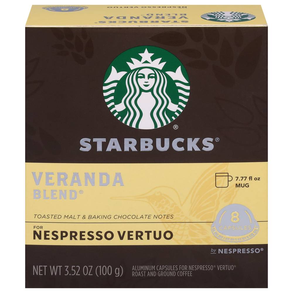 Starbucks Veranda Blend For Nespresso Vertuo (8 capsules)