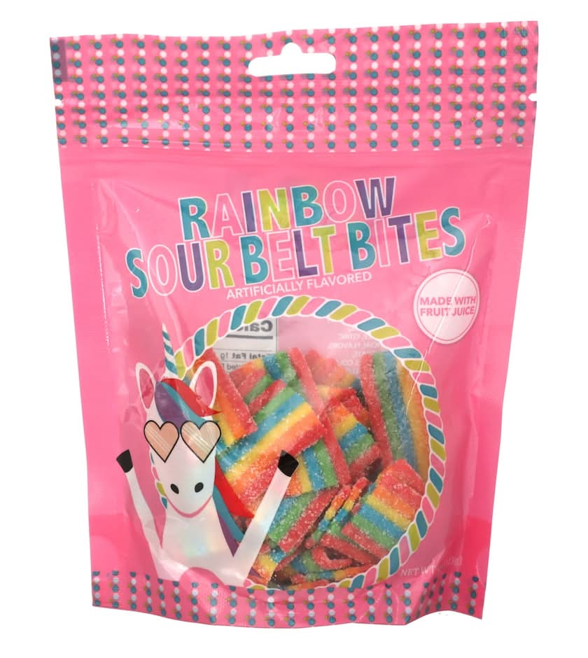 Rainbow Sour Belt Bites (4 oz)