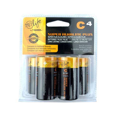 7-Eleven C Batteries 4 Pack