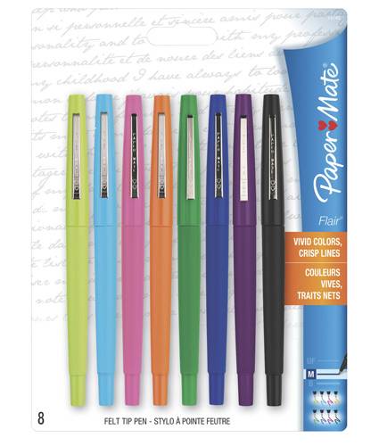 Paper Mate · Boligrafo flair punto mediano surtido (200 g)