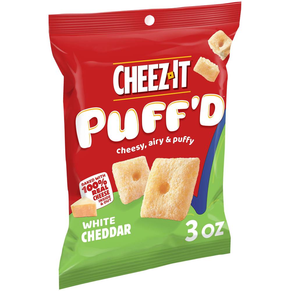 Cheez-It Puff'd Cheesy Baked Snacks, White Cheddar (3 oz)