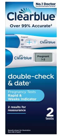 Clearblue Double Check & Date Pregnancy Test (2 pack)