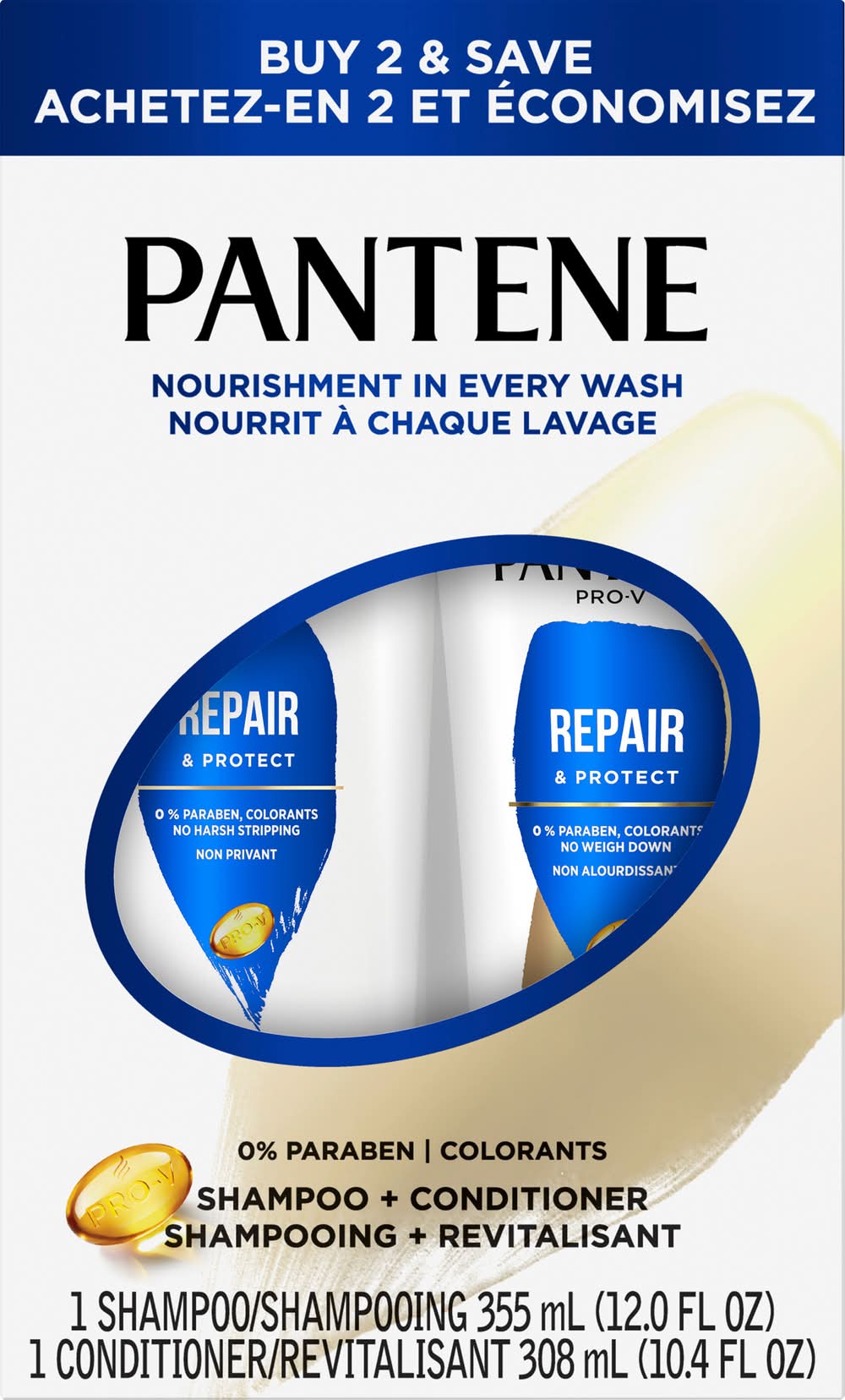 Pantene Revitalisant Shampoo + Conditioner (22.4 fl oz, 2 ct)