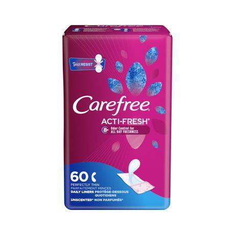 Carefree Unscented Panty Liners (60 liners)