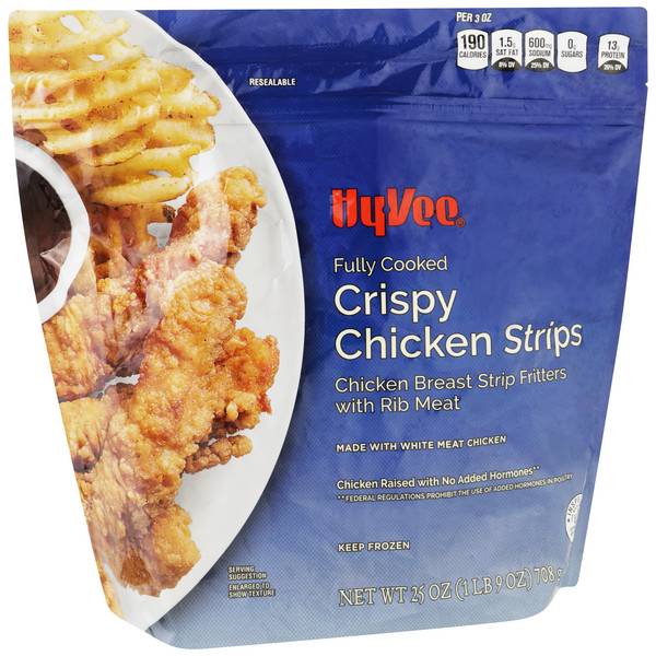 Hy-Vee Fully Cooked Crispy Chicken Strips