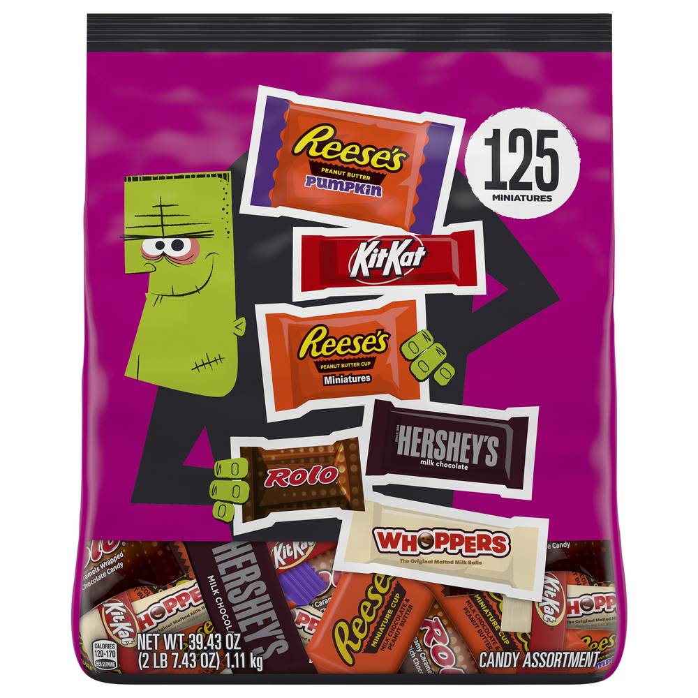 Hershey's Halloween Candy Bulk Bag, Assorted (39.43 oz, 125 ct)