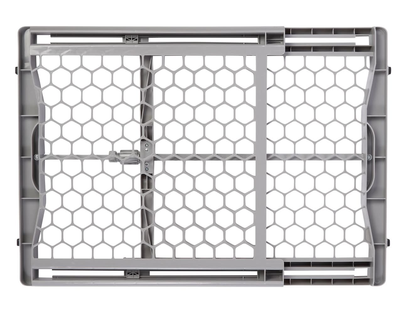 Top Paw® Expandable Plastic Dog Gate - Pet Gate (Color: Grey, Size: 42\"W X 23\"H)