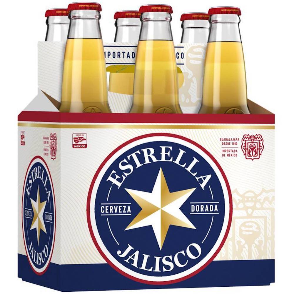 Estrella Jalisco Mexican Pale Lager Beer (6 ct, 12 fl oz)