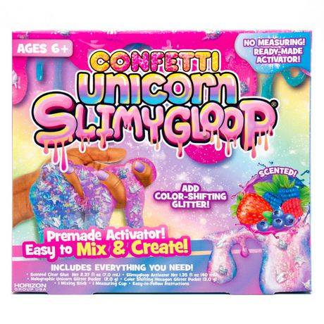 Slimygloop Confetti Unicorn Slime (1 set)