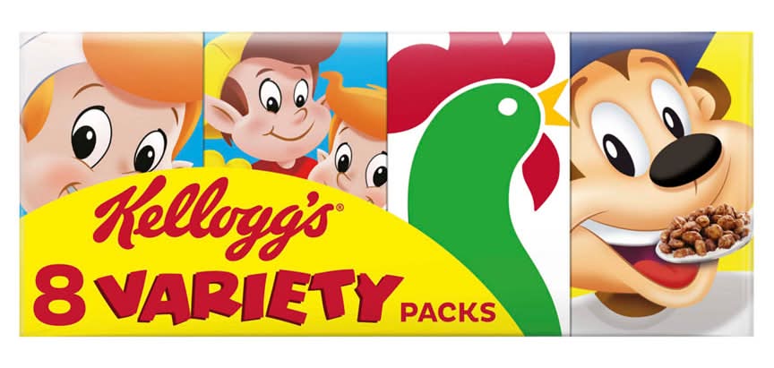 Kellogg's Breakfast Cereal Variety pack (8 pack)