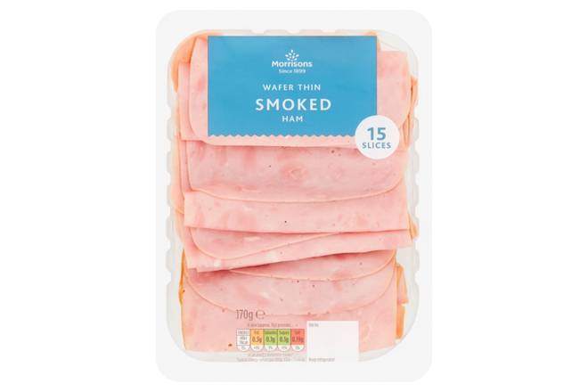 Morrisons Wafer Thin Smoked Ham 170g