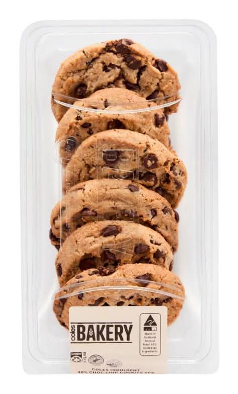 Coles Bakery Ultimate Cookies, Chocolate Chip (6 pack)