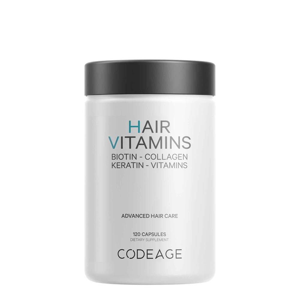 Codeage Hair Vitamins With Biotin 10000 Mcg Capsules (120 ct)